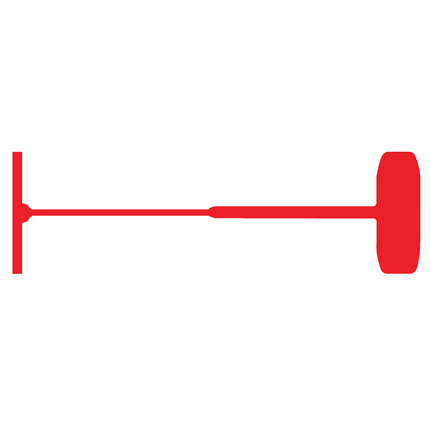 1" Red Standard Fasteners - TAGS-43011